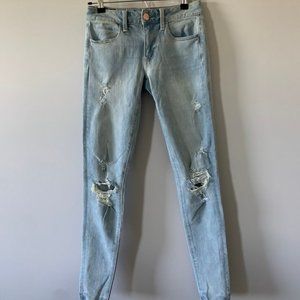 Light washed ripped Jeggings